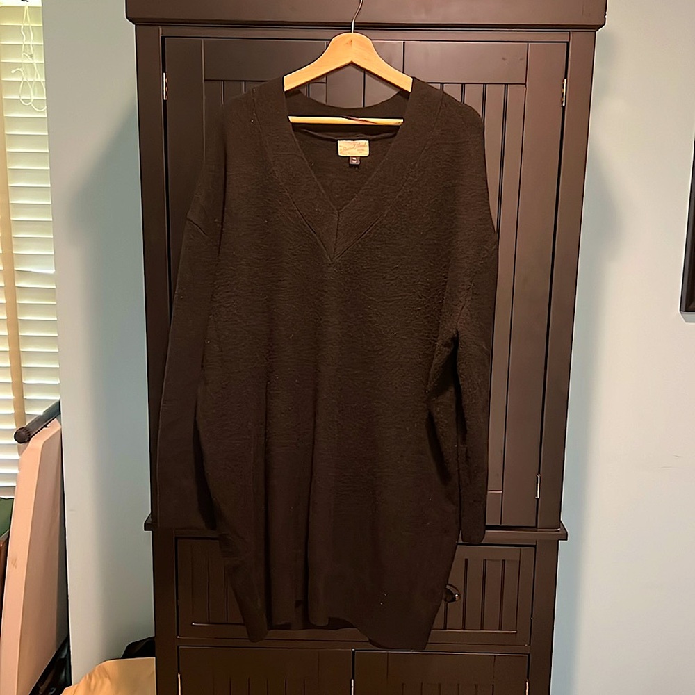Black sweater dress